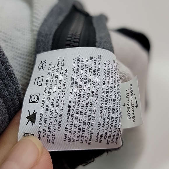 NIKE air 92 crew neck long sleeves sweatshirt gray size large - Picture 14 of 14